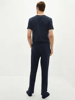 ست لباس راحتی مردانه سرمه ای السی وایکیکی