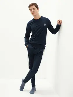 ست لباس راحتی مردانه سرمه ای السی وایکیکی