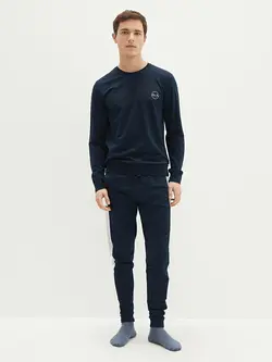 ست لباس راحتی مردانه سرمه ای السی وایکیکی