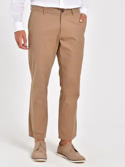 شلوار کتان و پارچه ای مردانه قهوه ای روشن السی وایکیکی