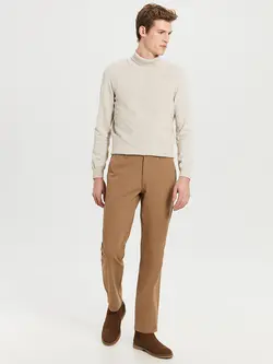 شلوار کتان و پارچه ای مردانه قهوه ای روشن السی وایکیکی