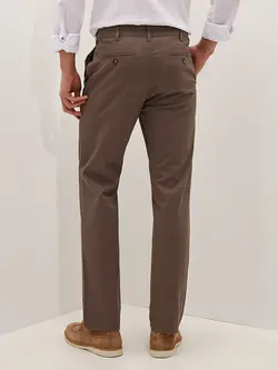 شلوار کتان و پارچه ای مردانه قهوه ای السی وایکیکی