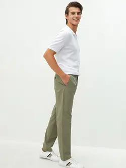 شلوار کتان و پارچه ای مردانه خاکی روشن السی وایکیکی