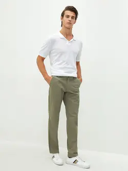 شلوار کتان و پارچه ای مردانه خاکی روشن السی وایکیکی