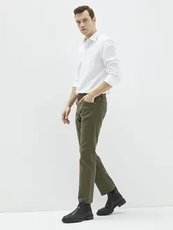 شلوار کتان و پارچه ای مردانه خاکی السی وایکیکی