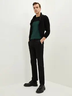 شلوار کتان و پارچه ای مردانه مشکی السی وایکیکی