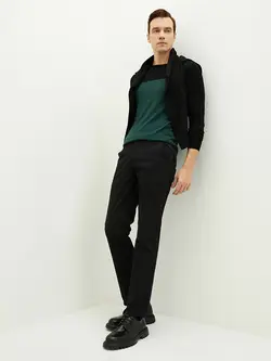 شلوار کتان و پارچه ای مردانه مشکی السی وایکیکی