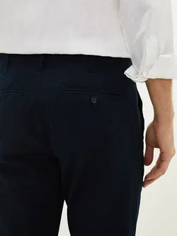 شلوار کتان و پارچه ای مردانه سرمه ای السی وایکیکی