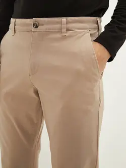 شلوار کتان و پارچه ای مردانه بژ السی وایکیکی