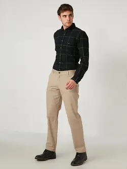 شلوار کتان و پارچه ای مردانه بژ السی وایکیکی