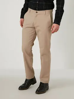 شلوار کتان و پارچه ای مردانه بژ السی وایکیکی