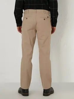 شلوار کتان و پارچه ای مردانه بژ السی وایکیکی