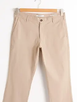 شلوار کتان و پارچه ای مردانه بژ السی وایکیکی