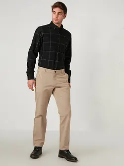 شلوار کتان و پارچه ای مردانه بژ السی وایکیکی