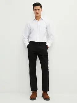 شلوار کتان و پارچه ای مردانه مشکی السی وایکیکی