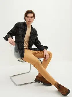 شلوار جین Carrot Fitمردانه قهوه ای روشن السی وایکیکی