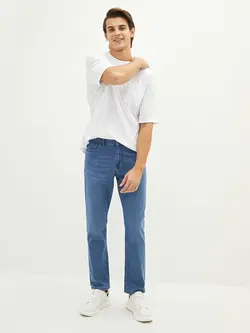 شلوار جین راسته مردانه آبی السی وایکیکی