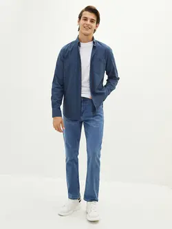 شلوار جین راسته مردانه آبی السی وایکیکی