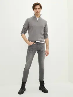 شلوار جین جذب مردانه خاکی سرمه ای السی وایکیکی