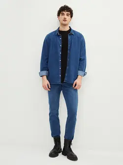 شلوار جین راسته مردانه آبی السی وایکیکی