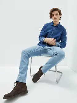 شلوار جین راسته مردانه آبی السی وایکیکی