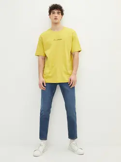 شلوار جین راسته مردانه آبی السی وایکیکی