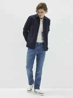 شلوار جین راسته مردانه آبی السی وایکیکی