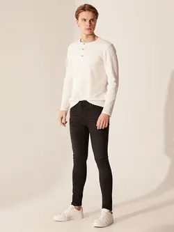 شلوار جین مردانه Super Skinny زغالی السی وایکیکی