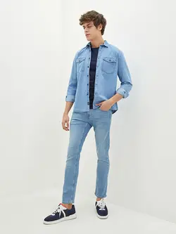 شلوار جین جذب مردانه آبی السی وایکیکی