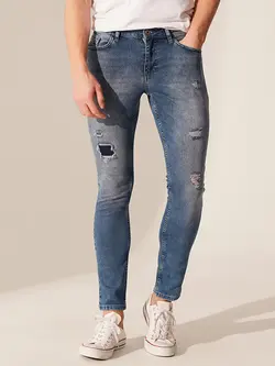 شلوار جین جذب Skinnyمردانه  آبی السی وایکیکی