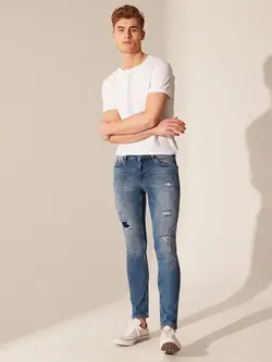 شلوار جین جذب Skinnyمردانه  آبی السی وایکیکی