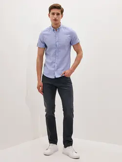 پیراهن مردانه آبی السی وایکیکی