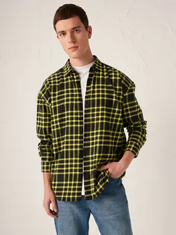 پیراهن مردانه سبز روشن السی وایکیکی