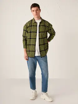 پیراهن مردانه سبز روشن السی وایکیکی