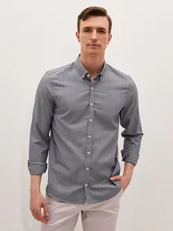 پیراهن مردانه آبی نفتی السی وایکیکی