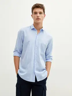 پیراهن مردانه آبی السی وایکیکی