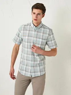 پیراهن مردانه سبز روشن السی وایکیکی