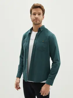 پیراهن مردانه زمردی السی وایکیکی