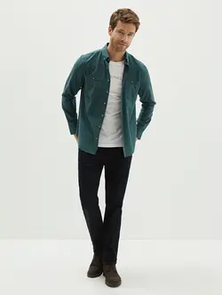 پیراهن مردانه زمردی السی وایکیکی