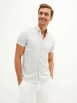 پیراهن مردانه خاکستری السی وایکیکی