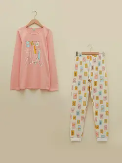 ست لباس راحتی دخترانه صورتی السی وایکیکی