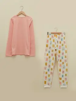 ست لباس راحتی دخترانه صورتی السی وایکیکی