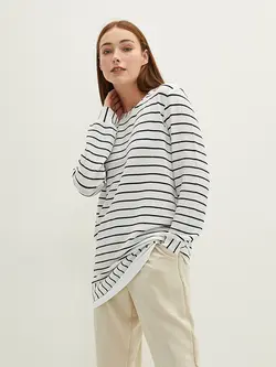 تونیک سایز بزرگ زنانه سفید السی وایکیکی