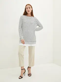 تونیک سایز بزرگ زنانه سفید السی وایکیکی