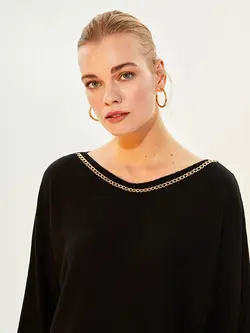 تونیک سایز بزرگ زنانه مشکی السی وایکیکی