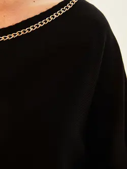 تونیک سایز بزرگ زنانه مشکی السی وایکیکی