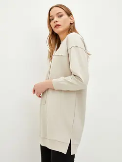 تونیک سایز بزرگ زنانه خاکی روشن السی وایکیکی