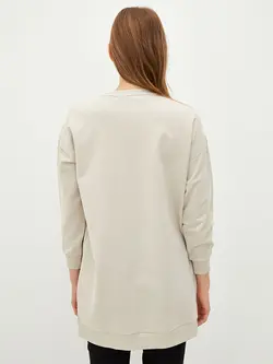 تونیک سایز بزرگ زنانه خاکی روشن السی وایکیکی