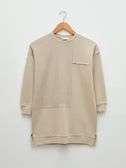 تونیک سایز بزرگ زنانه خاکی روشن السی وایکیکی