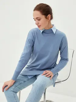 تونیک سایز بزرگ زنانه آبی السی وایکیکی